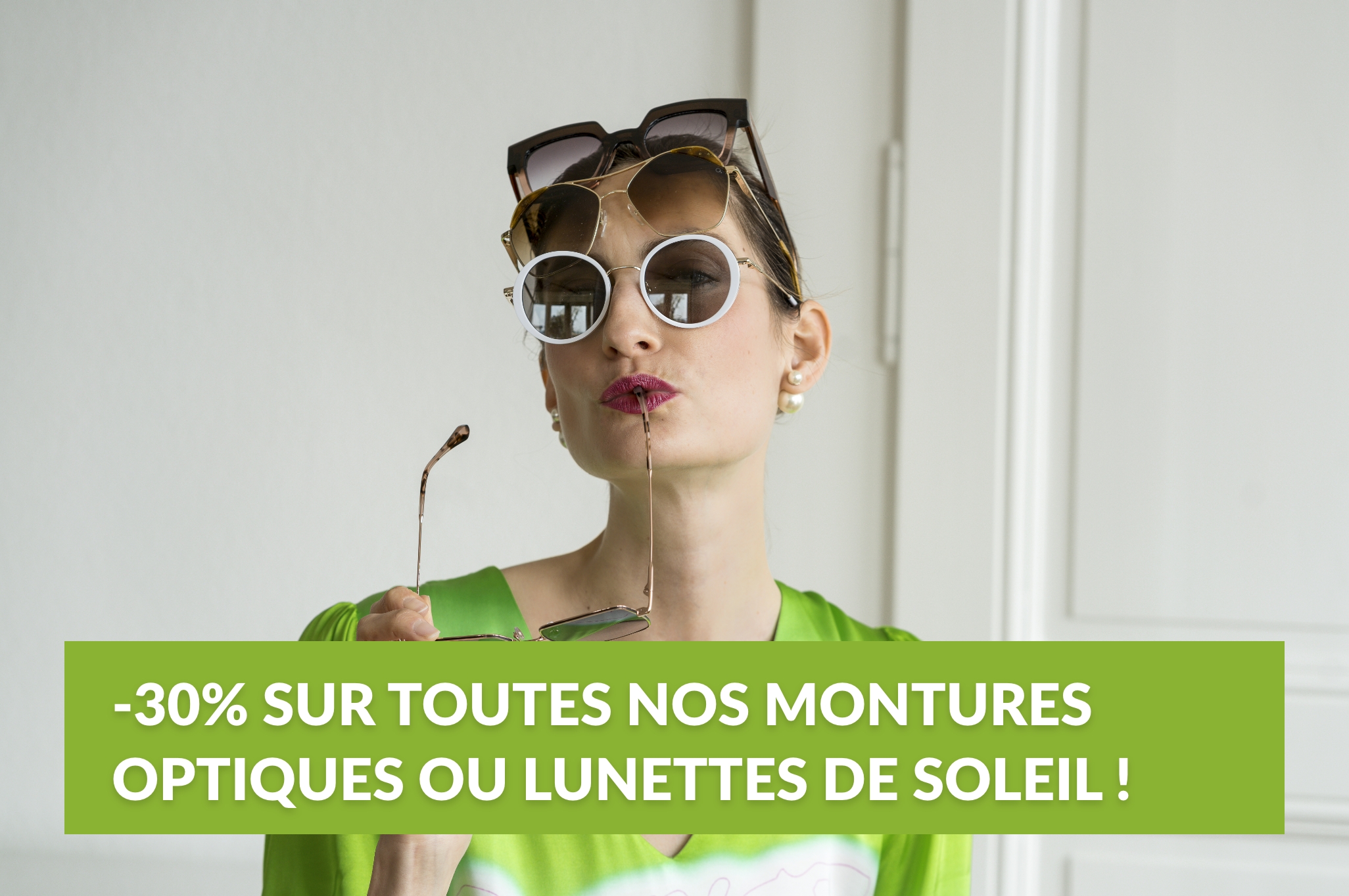 Offre solaire : -30% sur toutes nos montures optiques ou lunettes de soleil